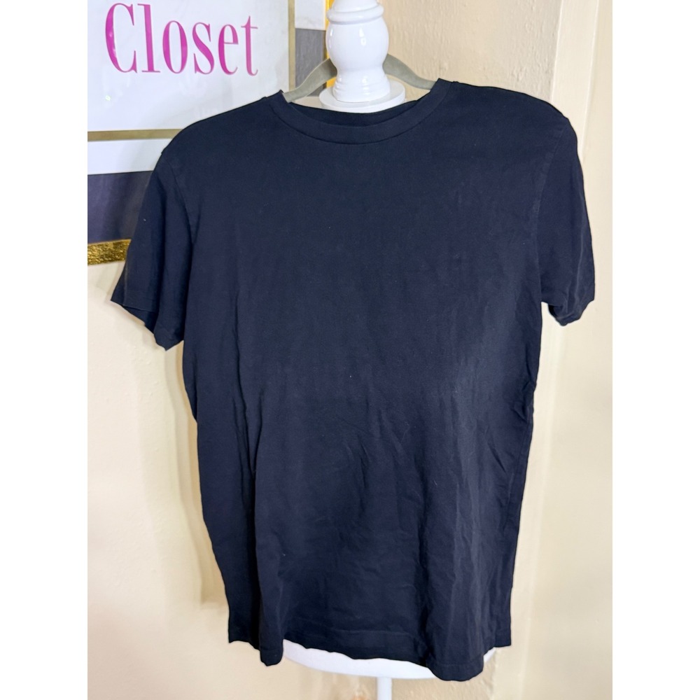 Hummel Mens Short Sleeve Crew Neck T-Shirt Black Solid Activewear Small